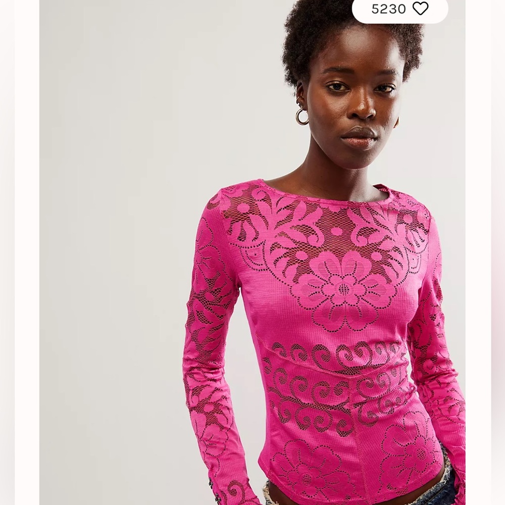 Free People Lace Top